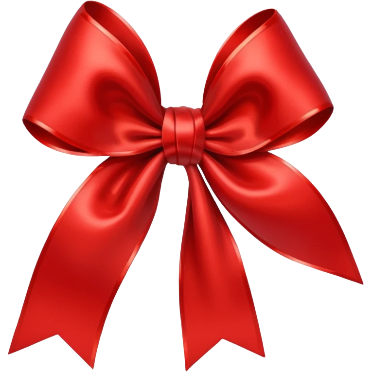 Red christmas bow emoji