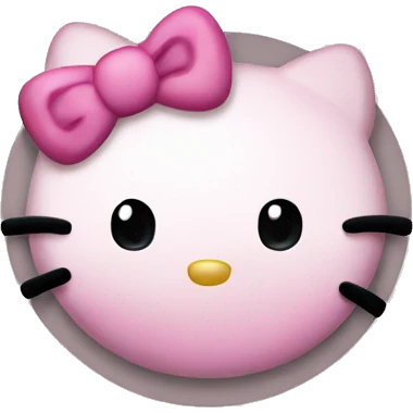 Hello kitty circle emoji