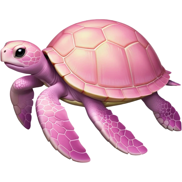 light pink turtle swimming emoji
