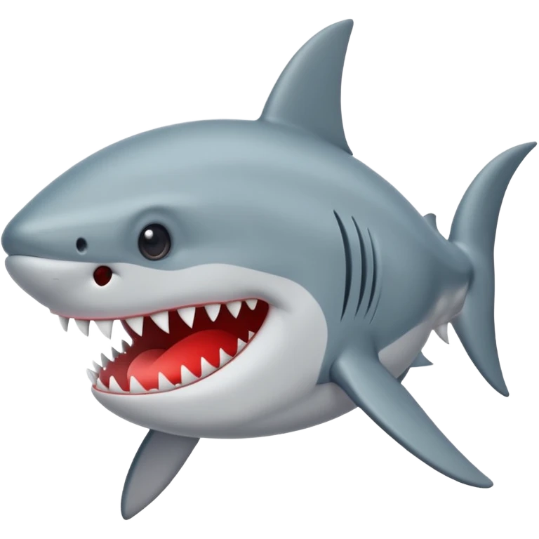 Crea un tiburón con ojos de corazón emoji