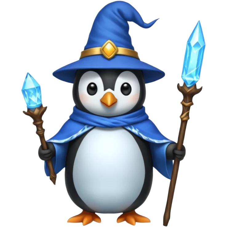 Penguin Wizard emoji