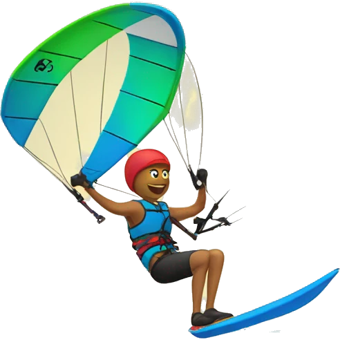 Kiteboarder emoji