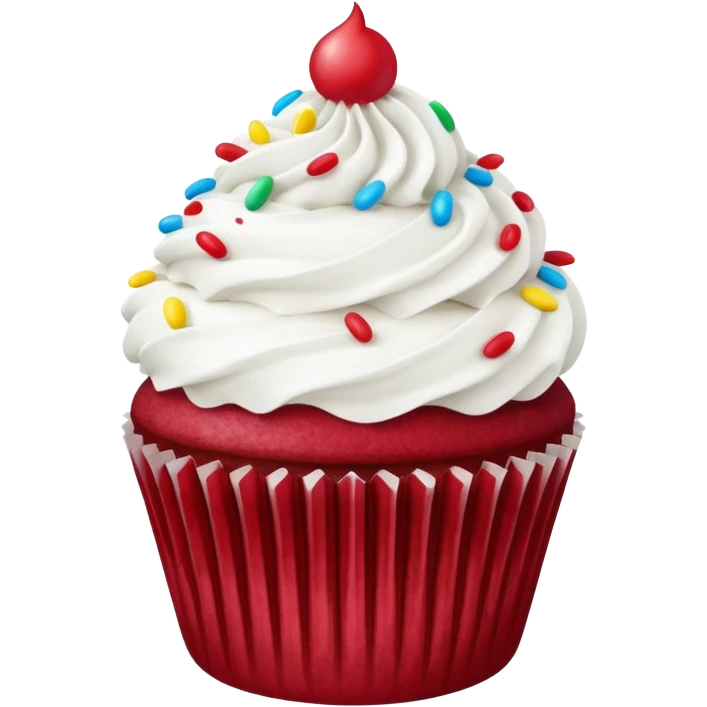 Red velvet cupcake  emoji