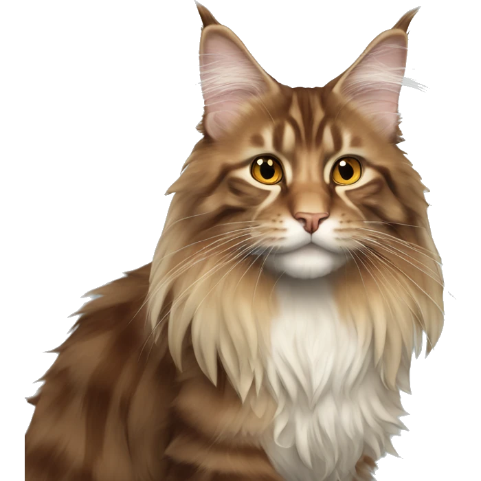 rote Maine-Coon-Katze emoji