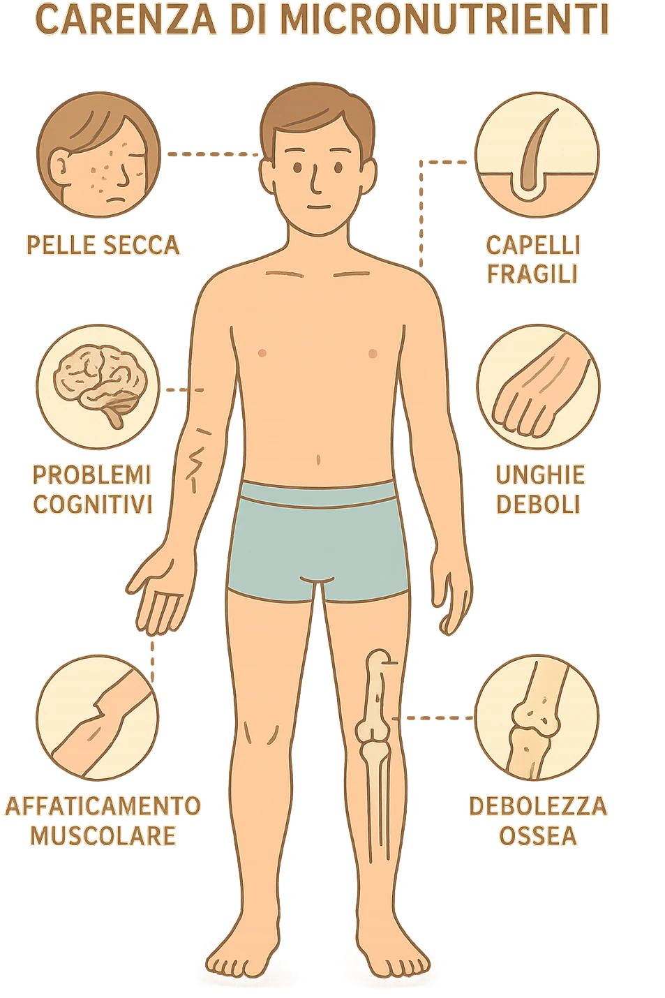 corpo umano in carenza di micronutrienti in italiano emoji