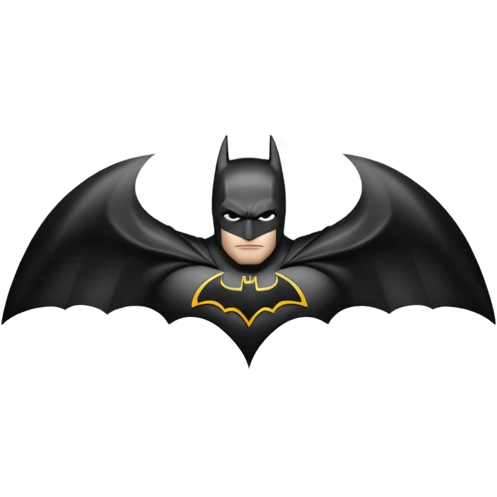 Batman logo Full black emoji