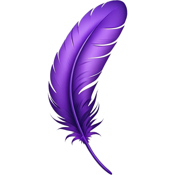 purple feather dancing emoji
