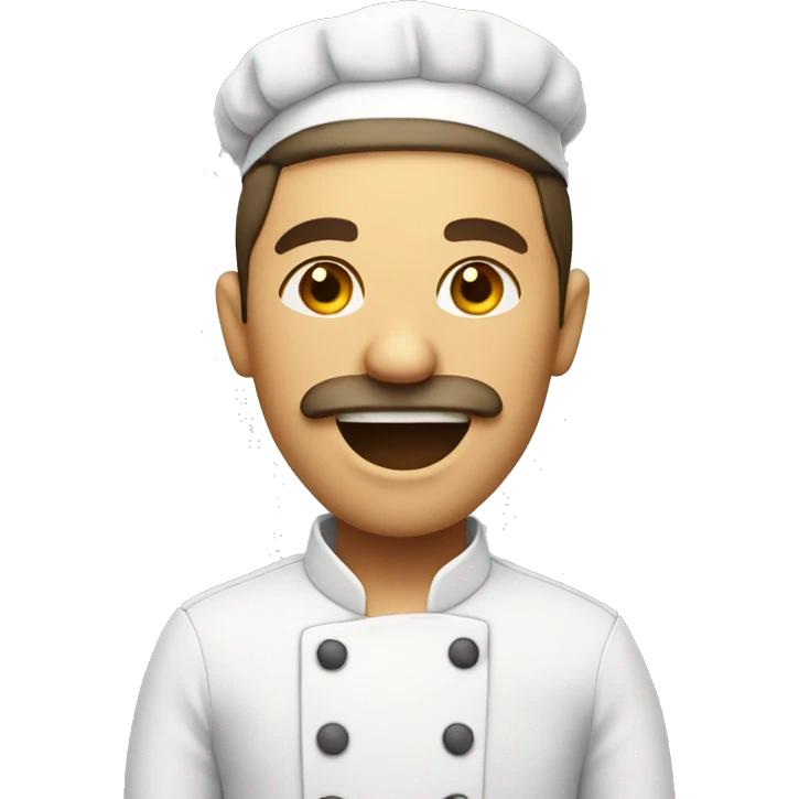 Chef with sigar in mouth emoji