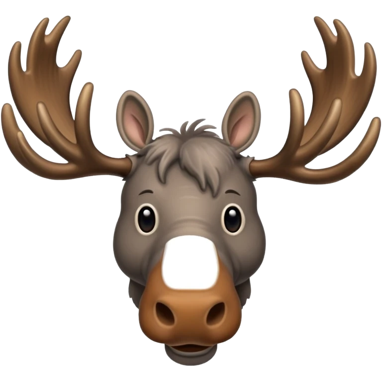 Create a slack emoji of a very old moose emoji