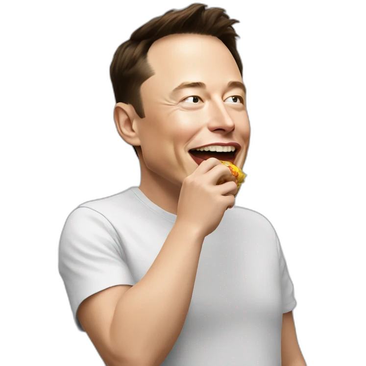 Elon musk eat emoji