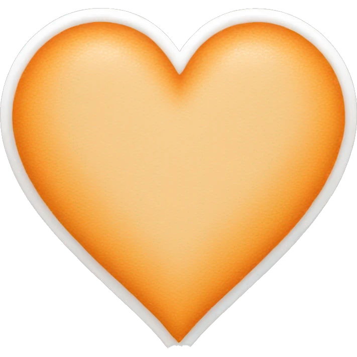 Light orange heart emoji
