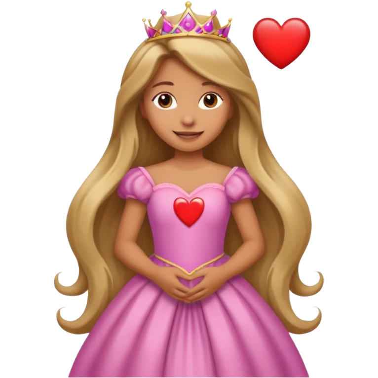 Corazón animal princesa emoji