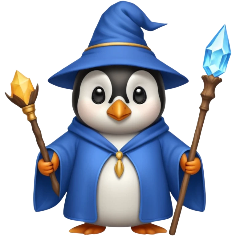 Penguin Wizard emoji