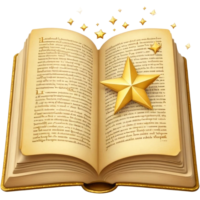 open book with sparkl emoji