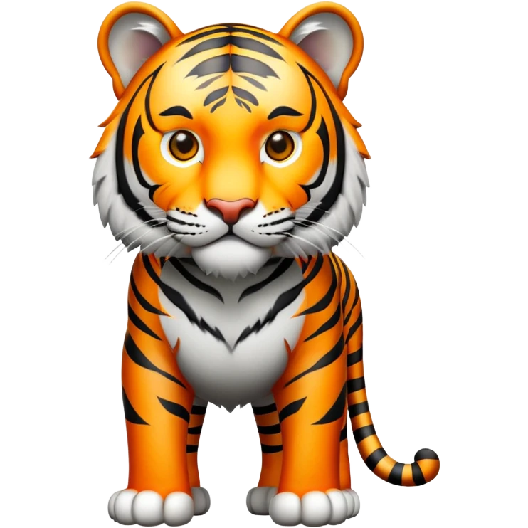 cinematic-tiger-realistic-full-body-standing-emoji,-massive-striped-frame-exuding-power-and-grace,-bold-orange-fur-with-thick-black-stripes,-head-tilted-dramatically,-piercing-yellow-eyes-focused-intensely,-simplified-yet-realistic-focused-features,-highly-detailed,-glowing-with-an-almost-sarcastic-glow emoji