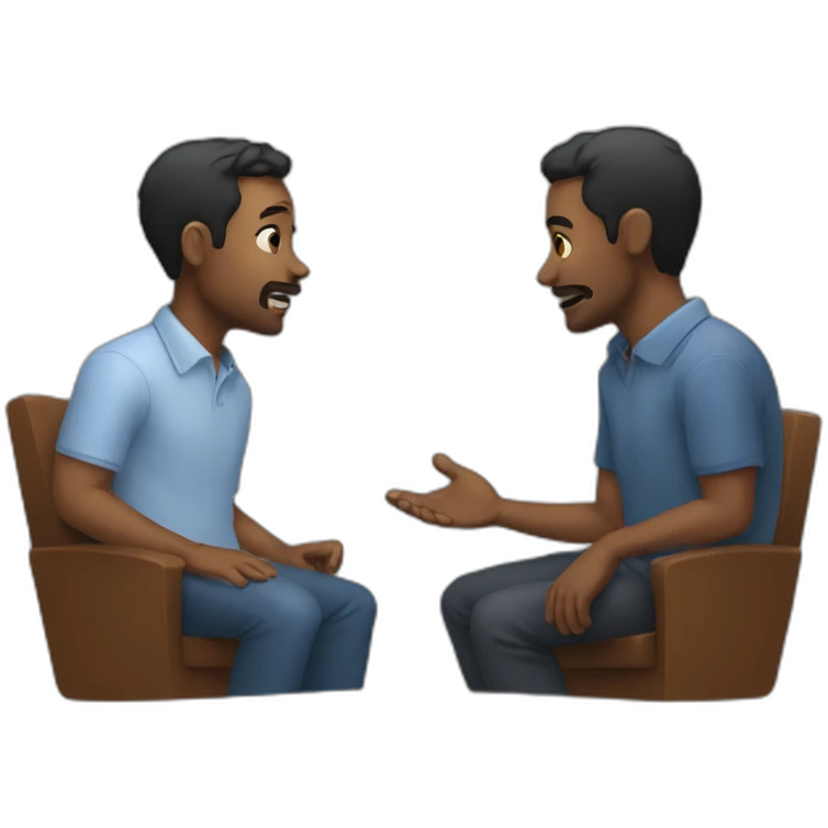 discussion between 2 guys emoji
