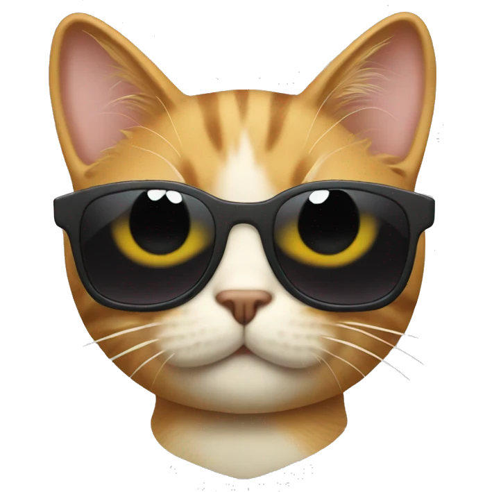 Cat with sunglasses emoji