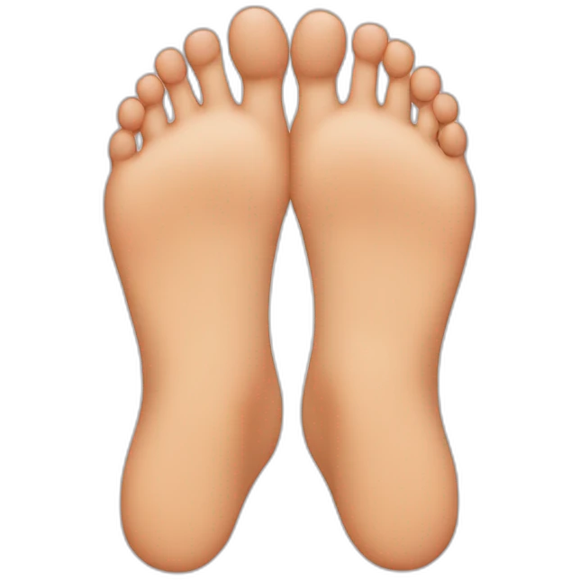 Face with feet showing behind heart emoji