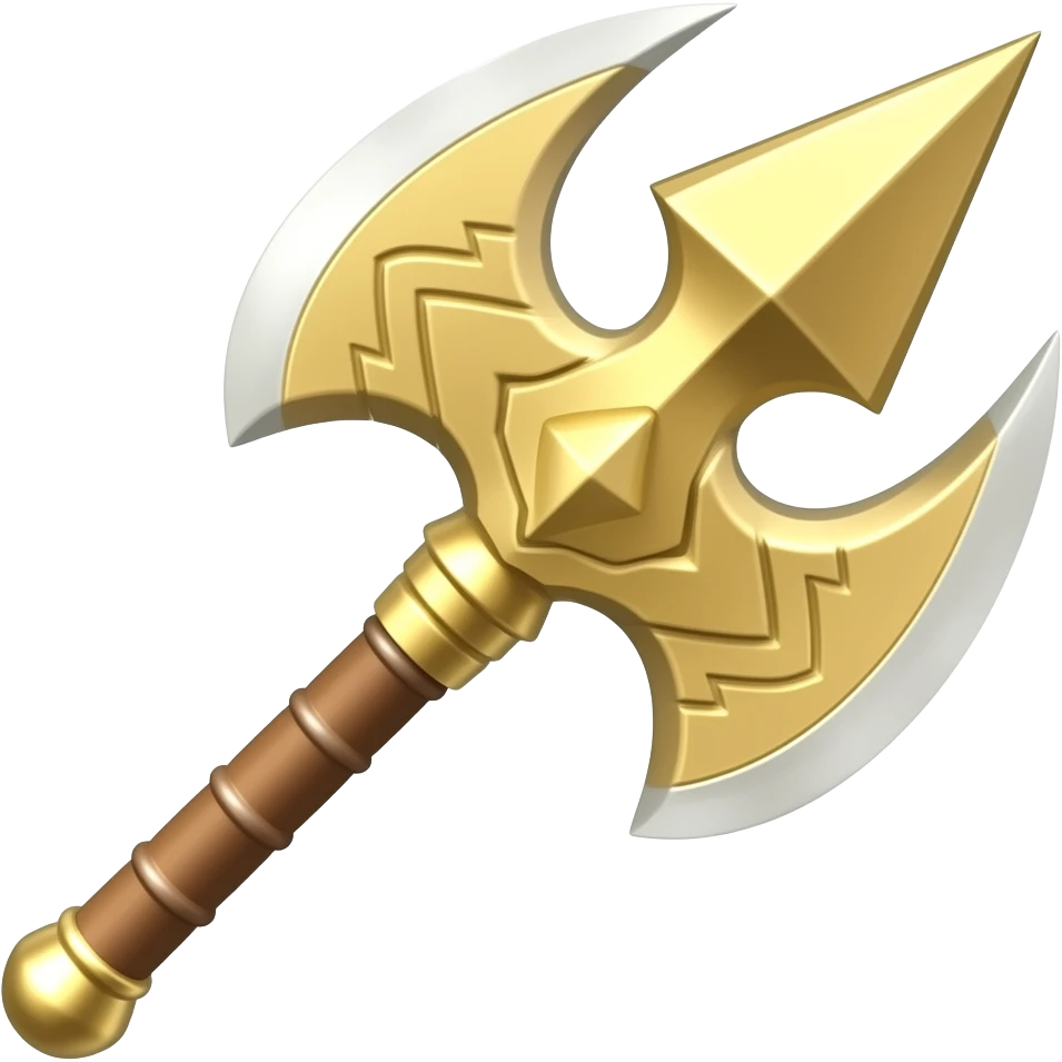 Kaumodaki Mace emoji gold colour emoji