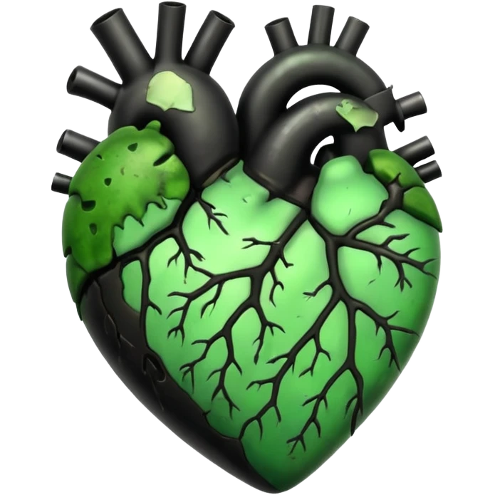 A heart Rotten emoji