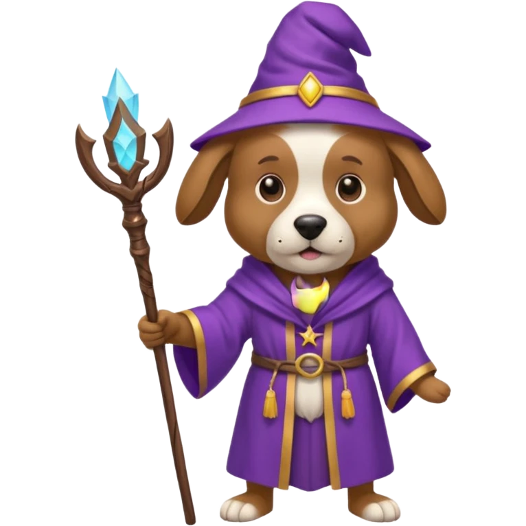 Dog wizard emoji