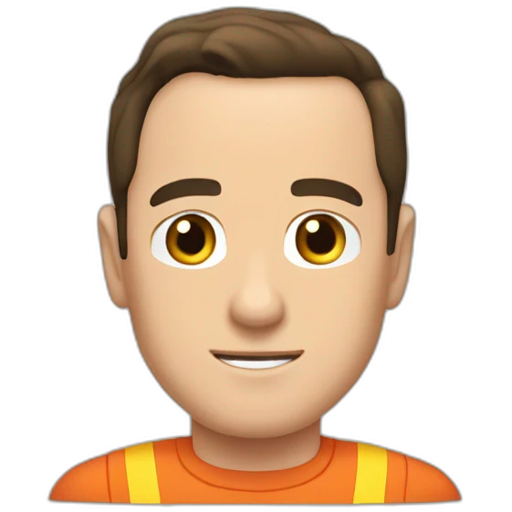 Sheldon coupeur déguisé flash emoji