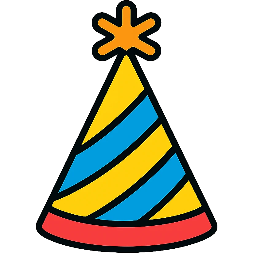 party hat emoji