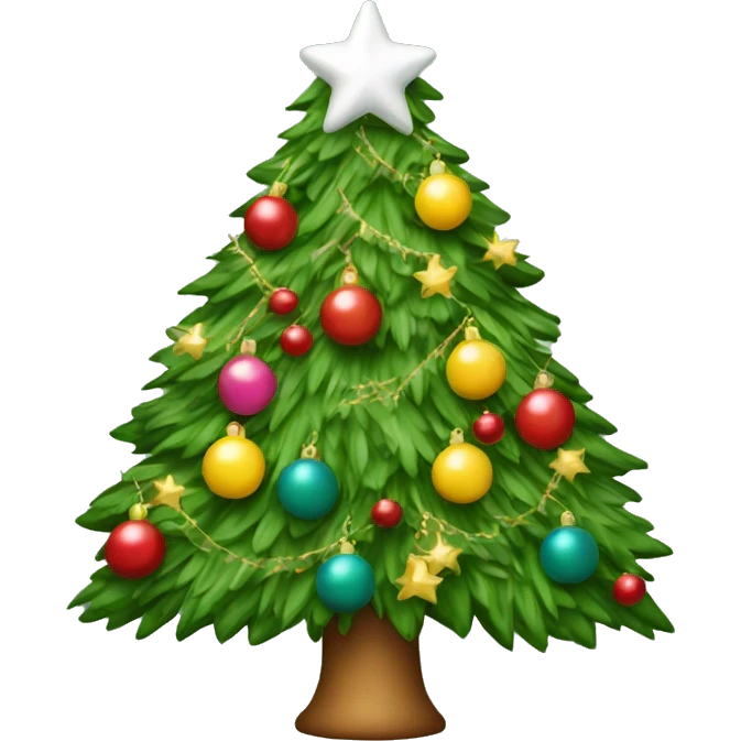 Decorated Christmas tree  emoji