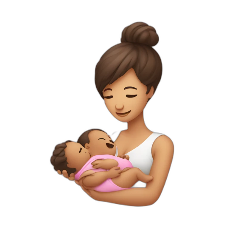 Gars enceinte qui porte un bébé emoji