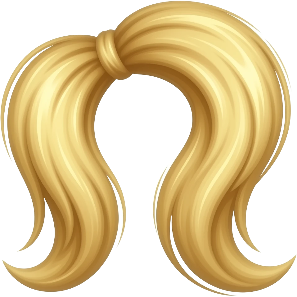 Blonde hair line no people emoji