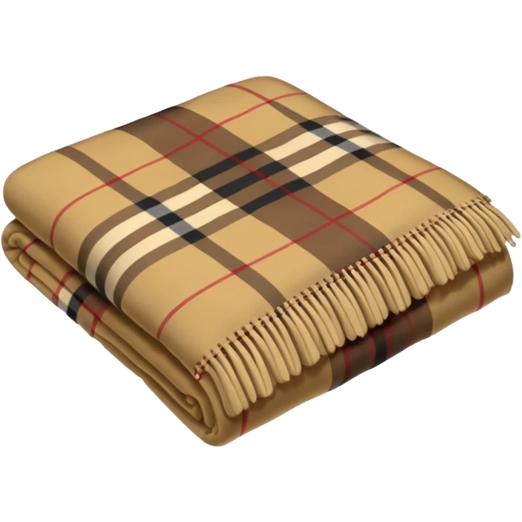 burberry plaid blanket folded  emoji