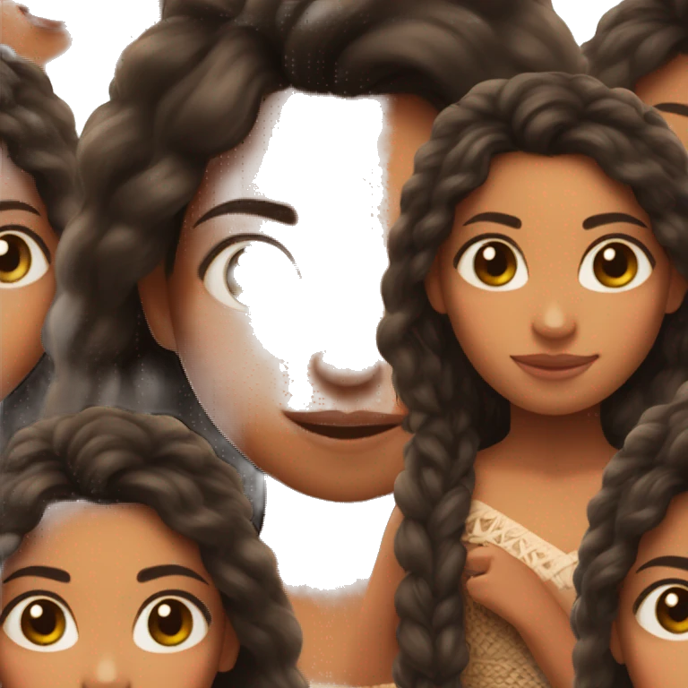 Girl who looks like Moana emoji