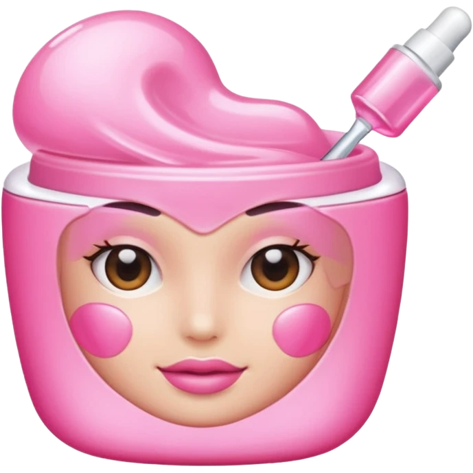 Pink skin care top  emoji
