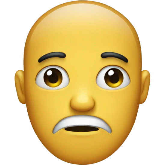 Missing sad face emoji