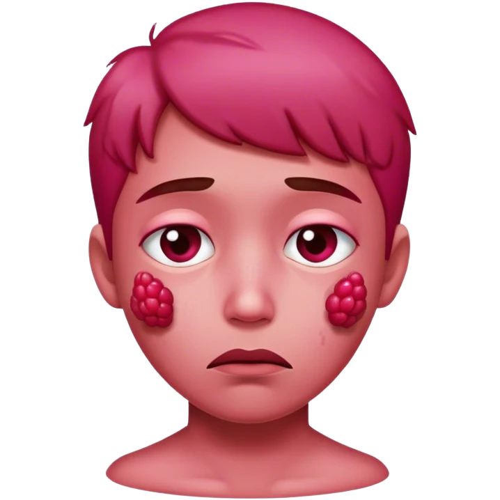 Friendly sad raspberry  emoji
