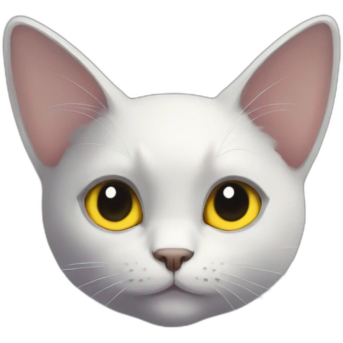 Black cat look lile pikachu emoji