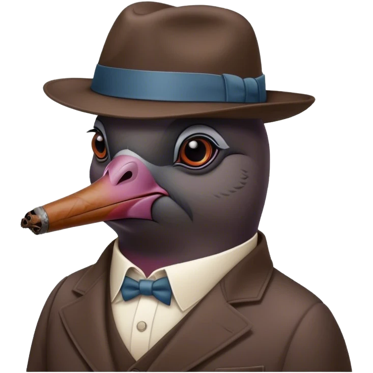 Pigeon is a drug lord , cigar emoji