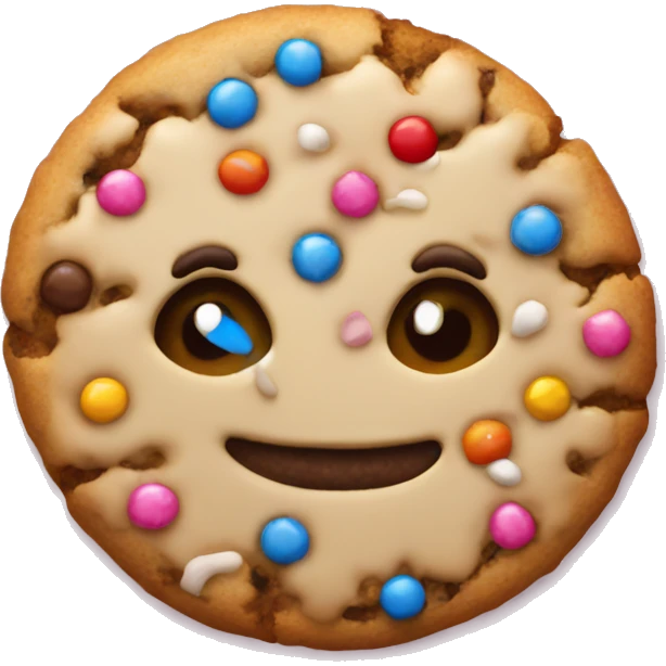 Cookie with sprinkles emoji