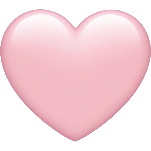 light pink heart emoji