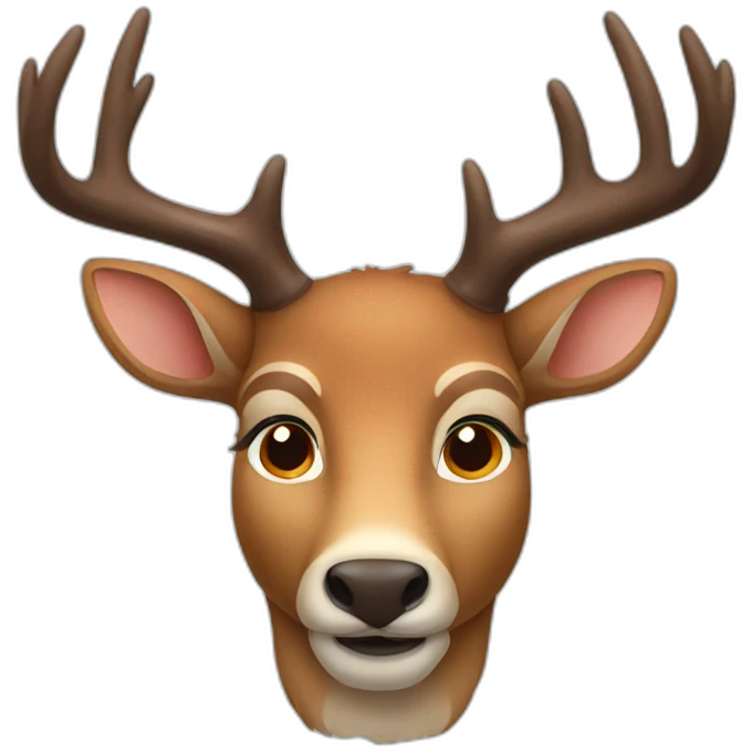 male deer face emoji