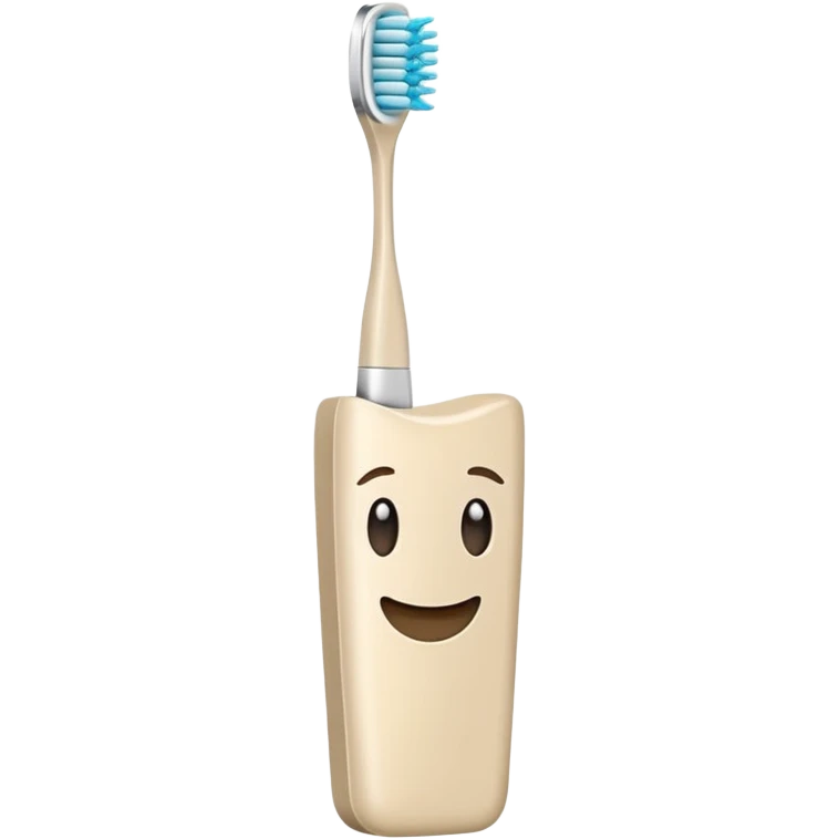 Beige toothbrush emoji