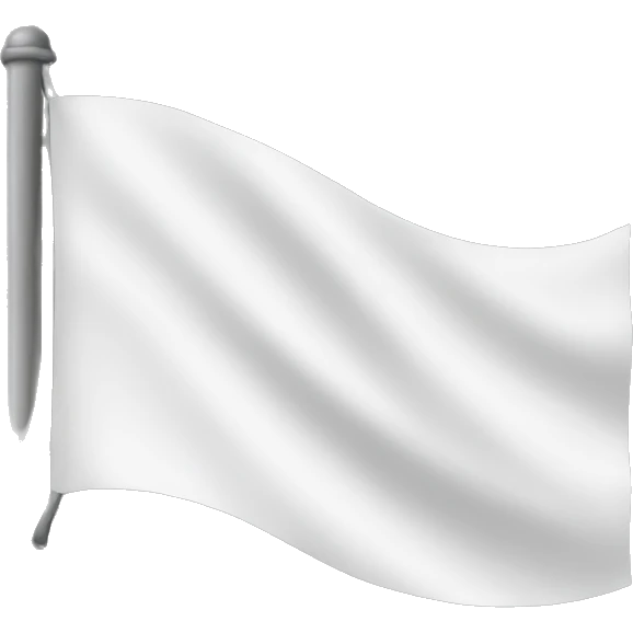 white flag emoji