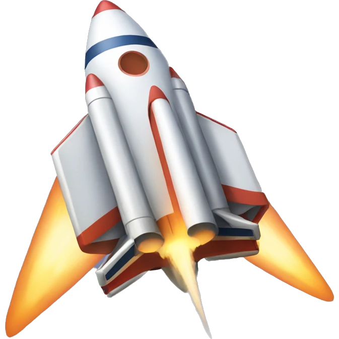 A cool rocket emoji emoji