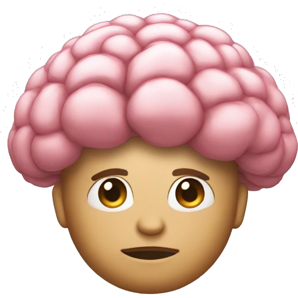 One almighty big brain of future colorfull  emoji