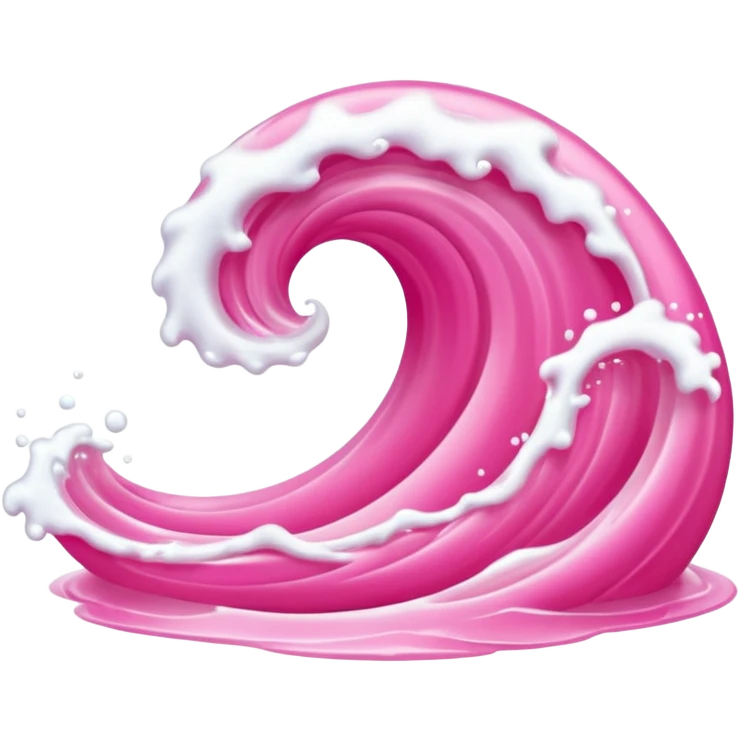 Pink Water Wave  emoji