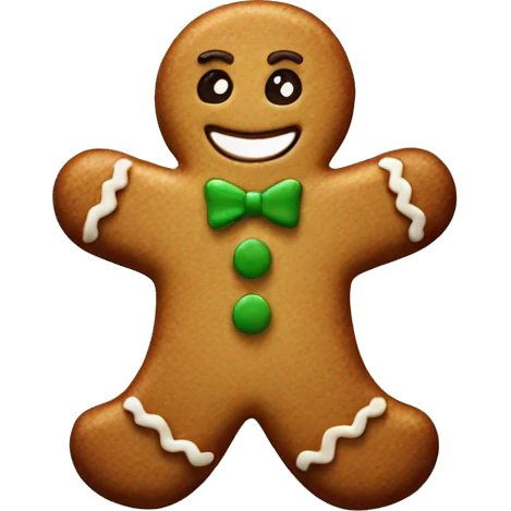 Gingerbread cookie emoji