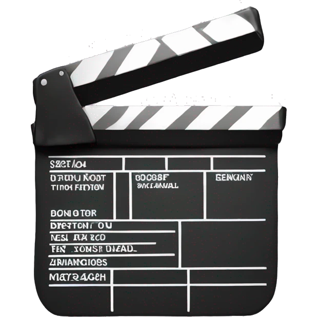 movie clapperboard emoji