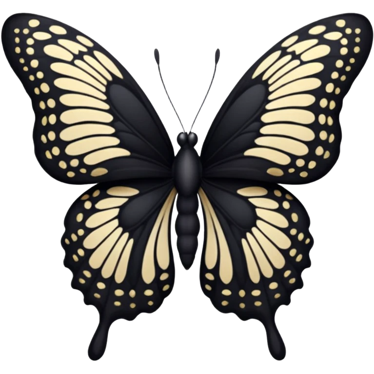 black butterfly emoji