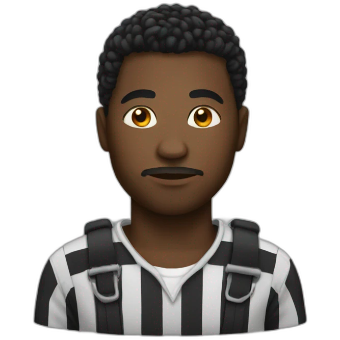 black prisoner emoji