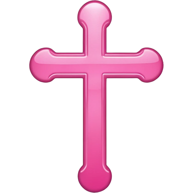 make a catholic symbol with very girly pink tones. emoji